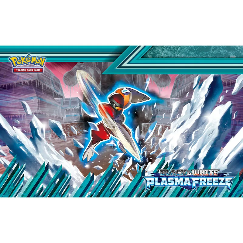 

Takara Tomy Pokemon Playmat Trading Card Game Plamats Anime Monsters Plasma Freeze Pad Mouse Mat Foam Board Table Gaming Toys