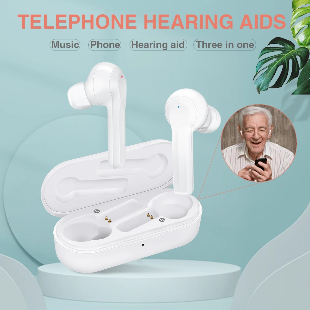 US $122.19 Three in One Hearing Aid Sound Amplifier Digital Rechargeable Bluetooth Style USB Stealth Earphone Hearing Aids Multifunction