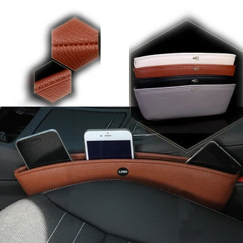 

Leather Car Seat Gap Organizer Pocket Box For Infiniti Buick Peugeot 307 206 407 301 3008 308 Seat Leon Lexus chery Saab
