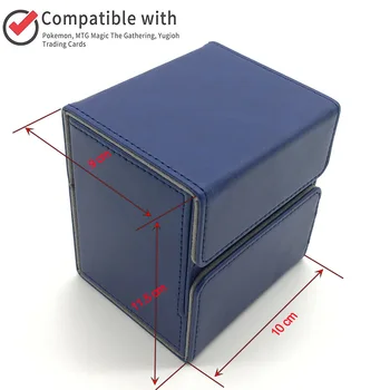 

Magic Pokemon/YuGiOh Trading Card Deck Case for Magic/Pokemon/YuGiOh Trading Card mtg Deck Box: Blue