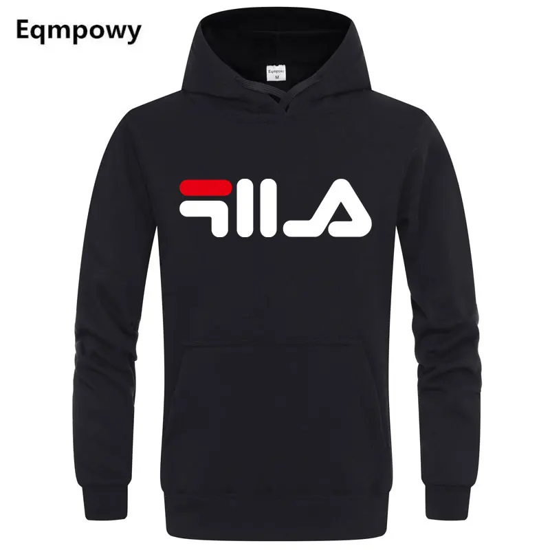 

Casual Pullover Hooded Clothes Solid Color Regular Loose Hooded Hoodies Unisex Ellesse Tide Letter Printing Hoodies Men Women
