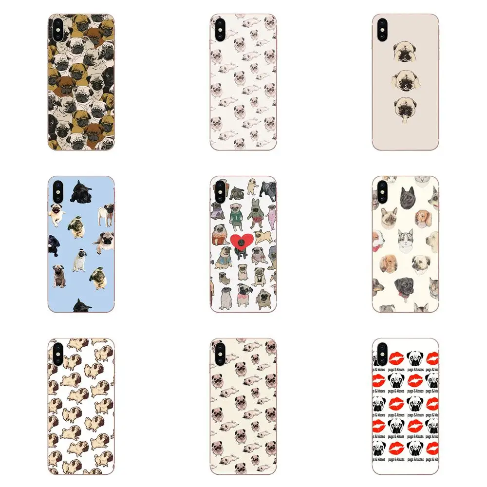 Dribbling Pug Tumblr Высокое качество для Samsung Galaxy J8 J7 J6 J5 J4 J3 J2 prime pro core 2018 2017 2016|Бамперы| |