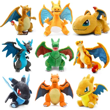 

Takara Tomy Doll Pokemon Mega Rayquaza Charizard XY Charizard Y Mega Evolution Animal Stuffed Peluche Plush Toys For Children