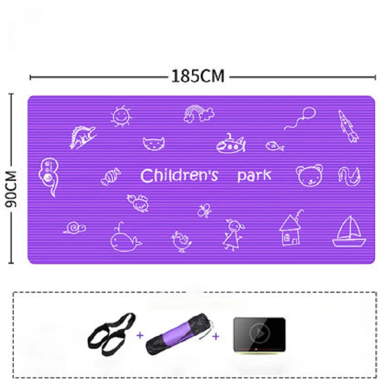 185*90 см* 10 мм Детские NBR коврики для йоги нескользящие фитнес-коврики детские танцевальные упражнения колодки для детей экологические полезные подкладки