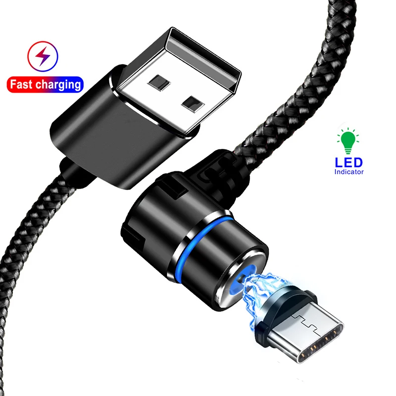 90 градусов USB C type кабель 2.1A Быстрая зарядка для samsung S9 Note9 шнур USBC Xiaomi huawei P20 mate 20 pro