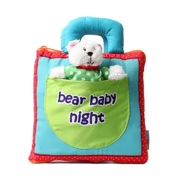 

Children's Cloth Book 3D Practice Hand Early Learning Resources Educational Sound Baby Books Unfolding Parent-Child Soft Book