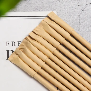 

5 PCs Creative Kraft Paper Ballpoint Pen Blue Black Ink Signature Pen Environmental Friendly Writing Pen School Office Supply