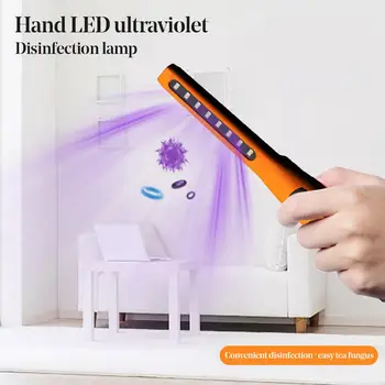 

Portable HandHeld Rechargeable UV Sterilizer Light Disinfection Lamp Ultraviolet Bacterial Deodor Tube Kill Dust Mite Eliminator