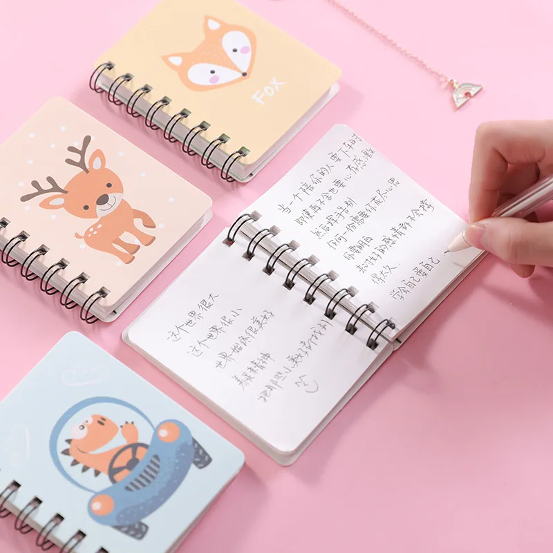 Kawaii DIY Student A7 Paper Notebook Coil Note Book Mini Spiral Planner Organizer Cute Personal Diary Journal Composition | Канцтовары