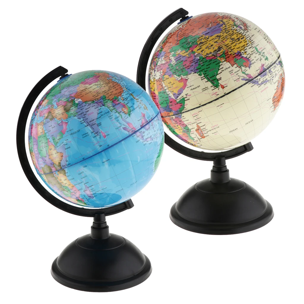 World Globe Piggy Bank Antique Decor Desktop Globe Rotating Earth Geography Globe Money Saving Coin Cash Collectible Box Gift