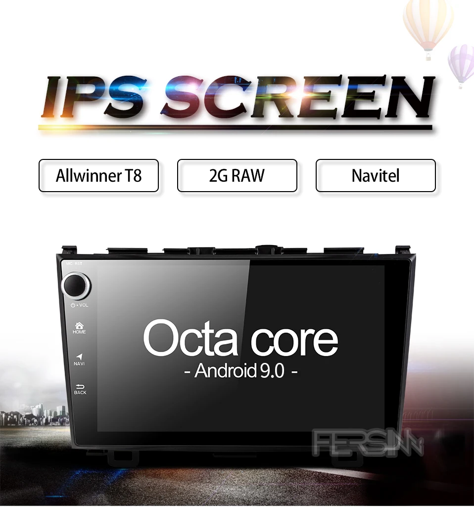 Perfect Fersinny 2G+32G android 9.0 car dvd gps player for Honda CRV 2006-2011 with car radio video player gps navigation stereo 2 din 0