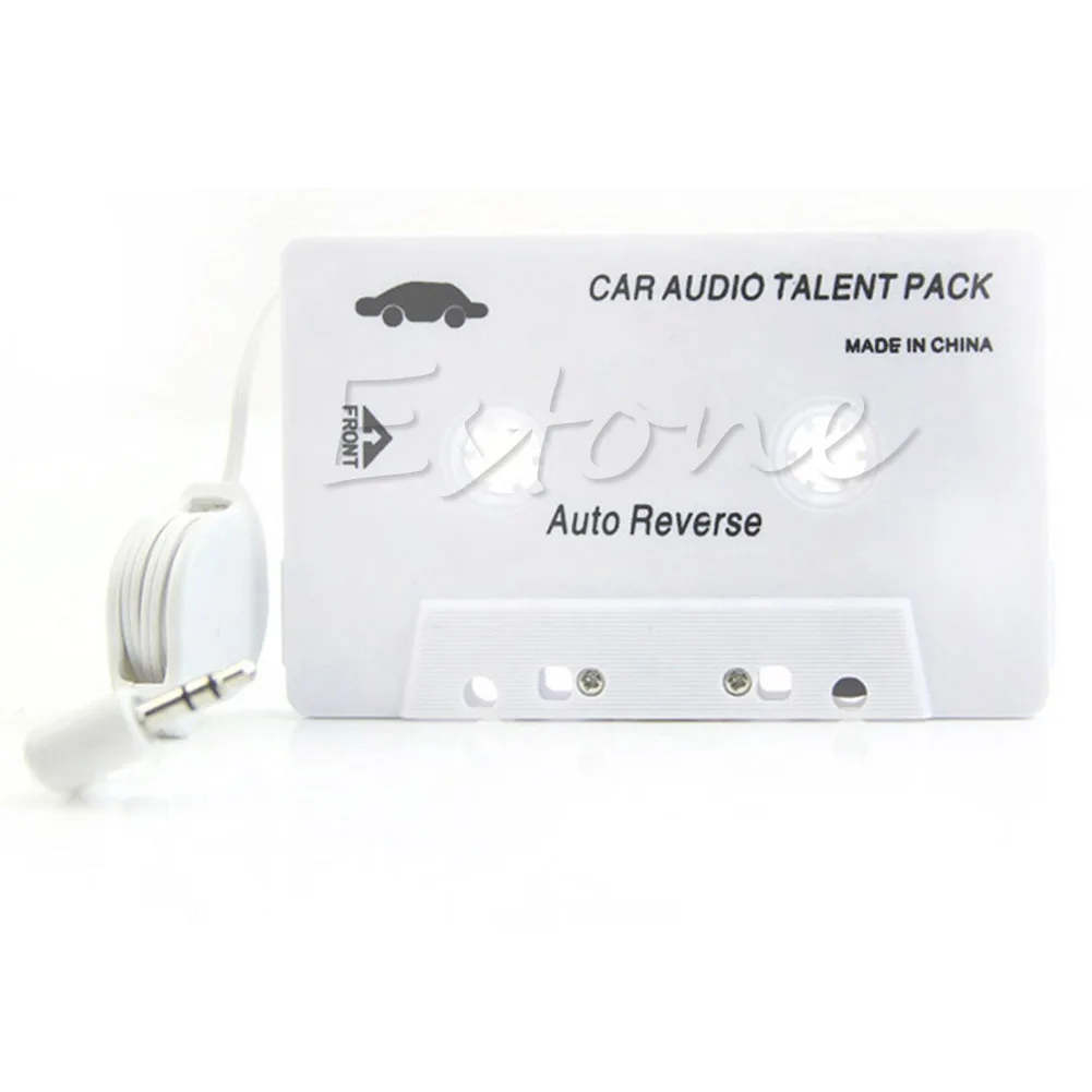 3,5 мм Aux Кассетный автомобильный аудио стерео адаптер для iPod iPhone MP3 CD плеера 77UA