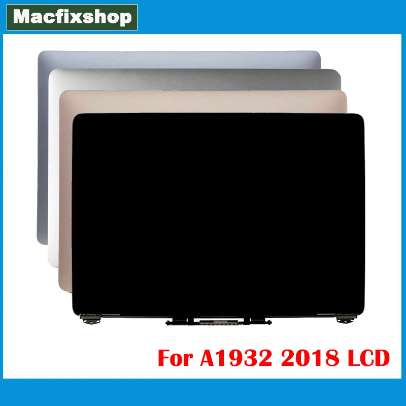 

A1932 ЖК-экран в сборе новый для Macbook Air Retina 13 "A1932 сменный ЖК-дисплей для ноутбука 2018 2019 серый серебристый золотой EMC3184
