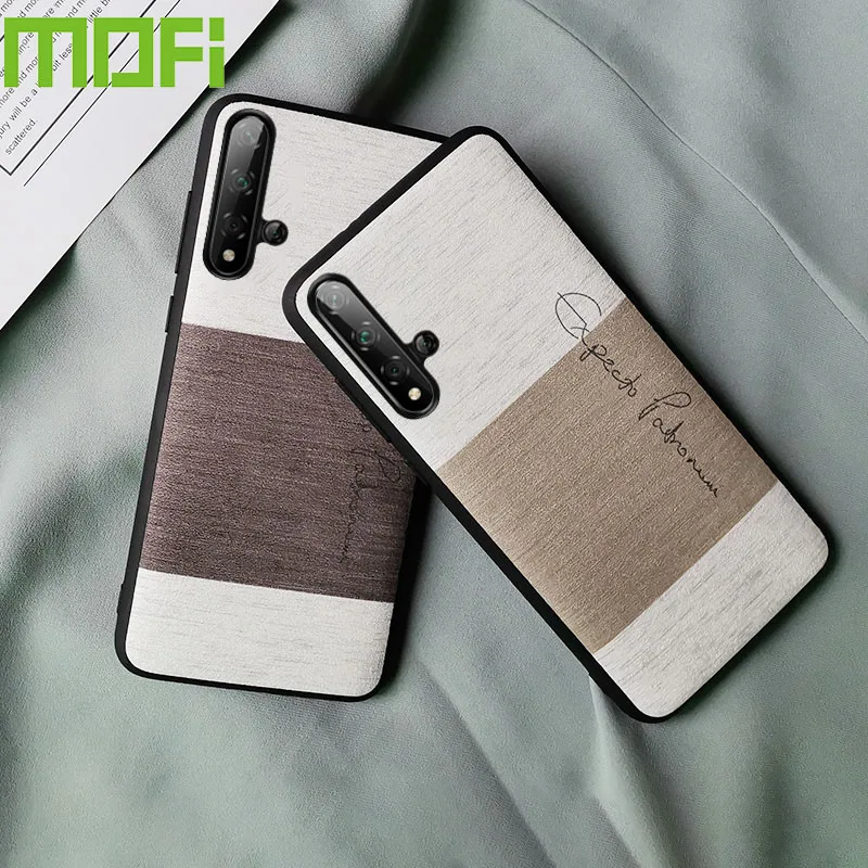 Для huawei nova 5t Чехол ударопрочный задняя крышка nova 5t ткань силиконовый capas coque MOFi nova 5t Роскошный чехол