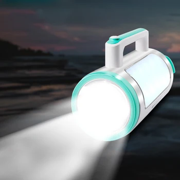 

Led Rechargeable Strong Light Long Range Ultra-Bright Flashlight Home Outdoor Solar Spotlight Multi-Function