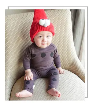 

2020 Baby Boys Girls Long Sleeve Clothing Set Spring Kids T-shirt+pants Sets Dot Toddler Girl Pajamas Boys Cotton Pajamas Sets