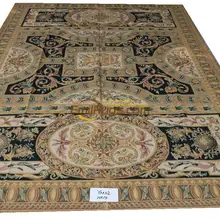 Французский aubusson ковры народный домашний декор прямоугольник из натурального волокна