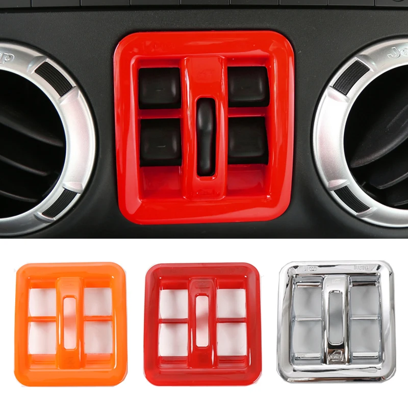 YCCPAUTO 1 шт. ABS кнопка переключения окна обшивки рамка для Jeep Wrangler JK аксессуары 2011-2016