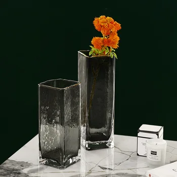 

nordic decoration home glass vase transparent Flower arranging vase modern contracted sitting room table Decorative arrangement