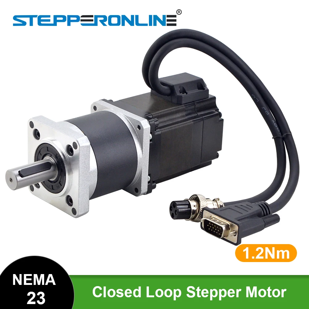 Nema 23 Closed Loop Stepper Motor L=56mm with Gear Ratio 100:1 High Precision Planetary Gearbox 2 Phase Encoder | Обустройство дома