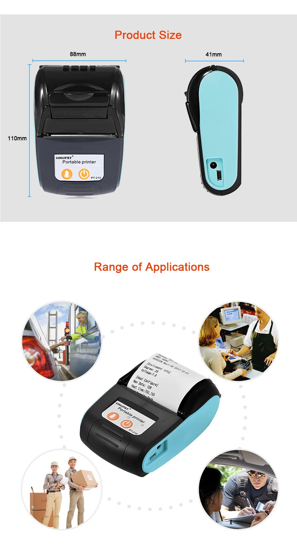 4 portable thermal printer