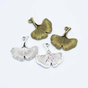 

35pcs Ginkgo Biloba Charms DIY Jewelry Making Pendant Fit Bracelets Necklaces Earrings Handmade Crafts