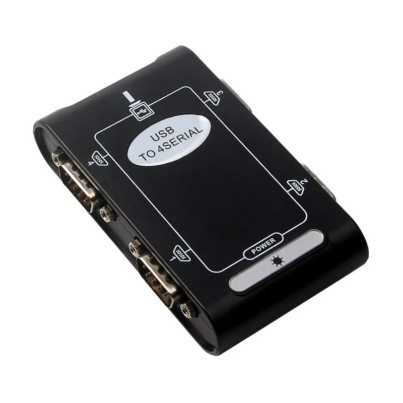 

4 port RS232 to USB 2.0 adapter USB Serial DB9 COM converter Controller Card