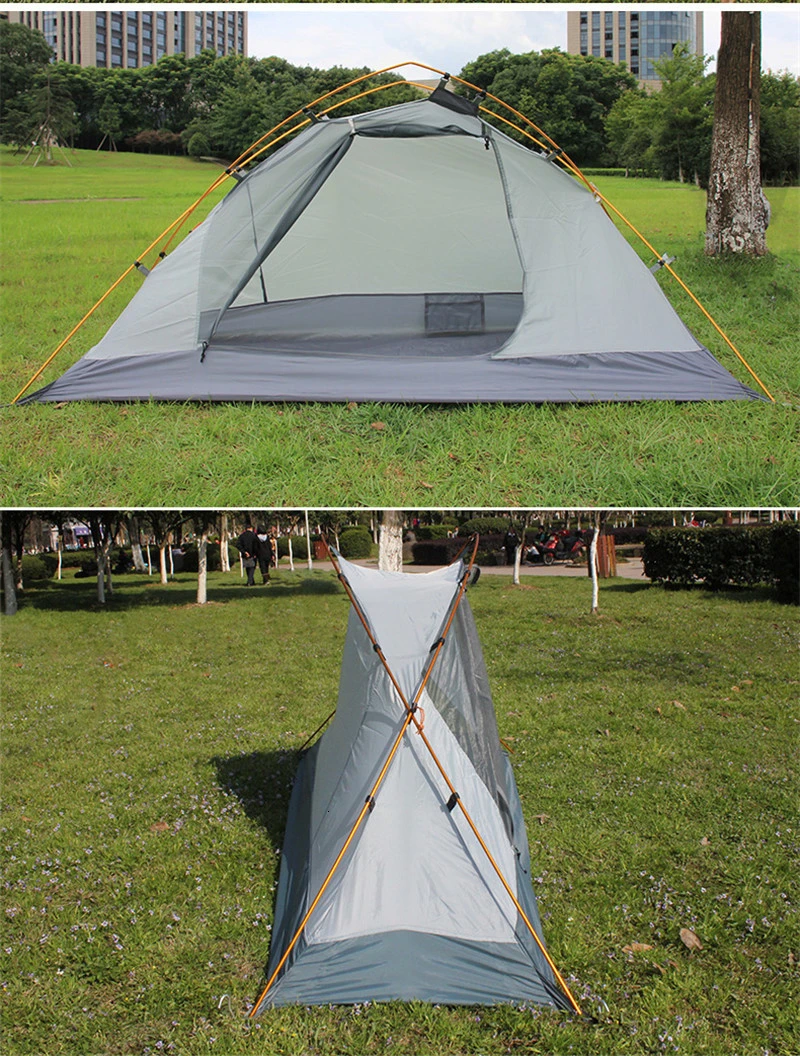 FLYTOP High Strength Ultralight Aluminium Alloy Pole Camping Tent 1 Person Double Layer Waterproof Tent for Mountain Trip (11)