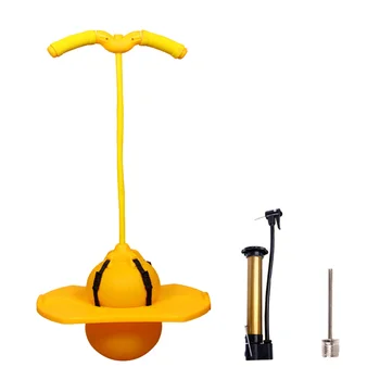 

1 Set Jumping Ball Durable Handle Rope Pump Accessories Exercise Ball Sports Props Kids Sports Toy for Outdoor Park Party Decor
