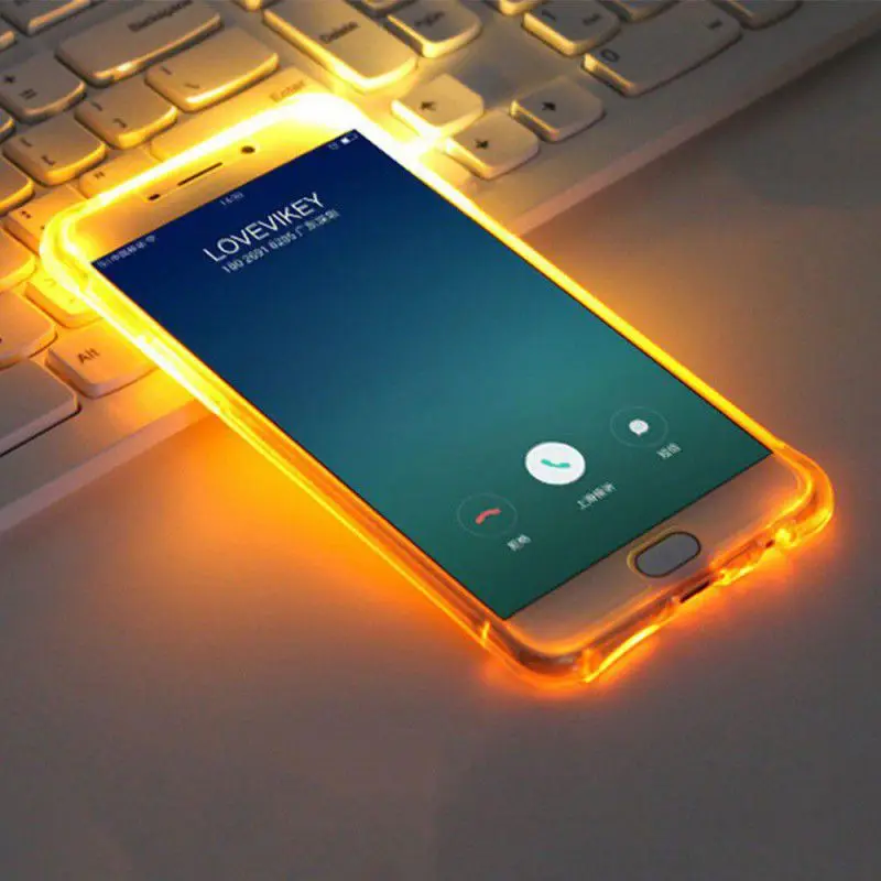 Hot Shockproof Cell Phone Shell iPhone11/11 Pro/11 Pro Max LED Flash Protective Case TPU Cover Remind Incoming Protector | Мобильные