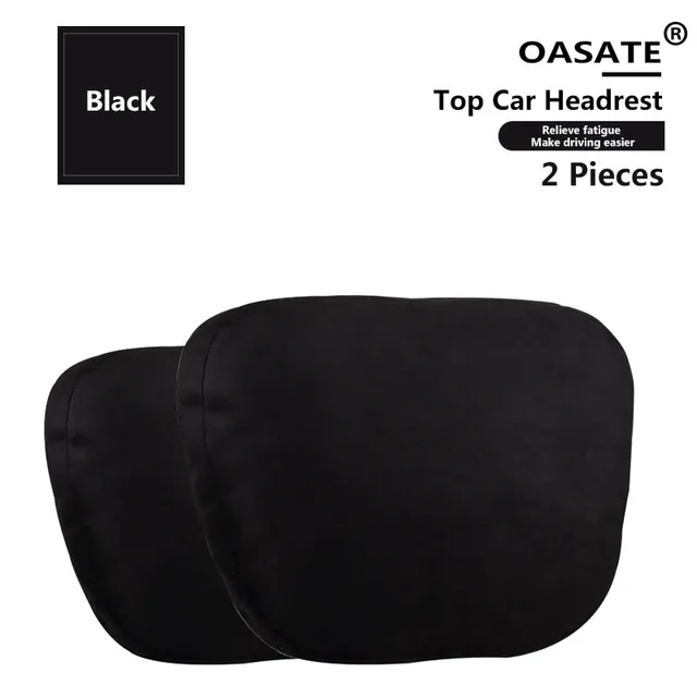Top Quality Car Headrest Neck Support Seat / Maybach Design S Class Soft Universal Adjustable Car Neck Pillow Waist pillow 2Pcs Black
