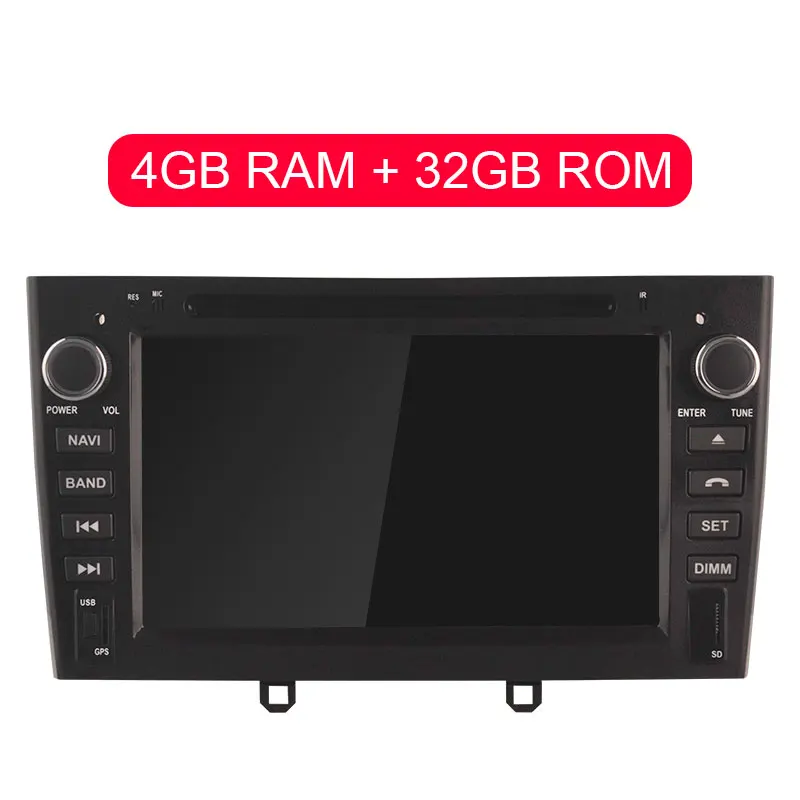 Besina 1Din автомобильный радиоприемник Android 9,0 автомобильный dvd-плеер для peugeot 407 2004 2005 2006 2007 2008 2009 2010 WiFi gps навигация Мультимедиа 4G ram 64 rom 1 Din автомобильный стерео радио gps автоаудио - Цвет: 32g rom Black