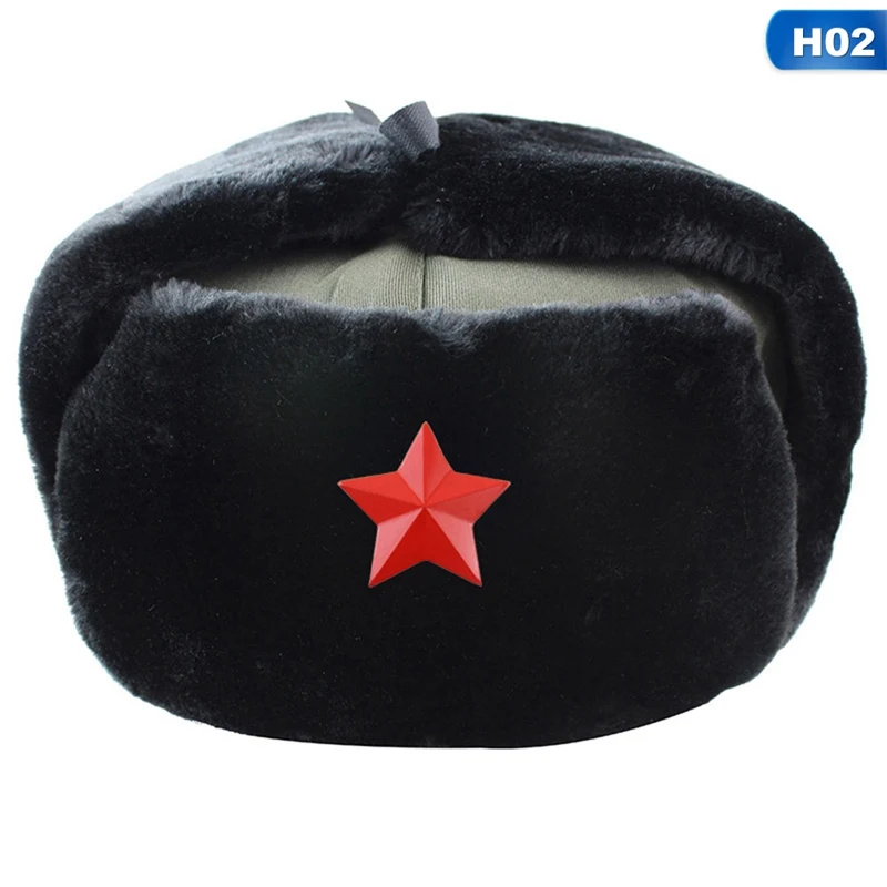 Новые русские армейские военные шапки, шлем летчика, полицейская шапка, зимняя мужская снежная шапка с наушниками, лыжные теплые толстые шапки для мужчин