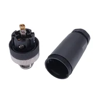 1Pc M12 Sensor connector waterproof straight angle male female screw threaded plug coupling 3 4 5 8 Pin - Image 3