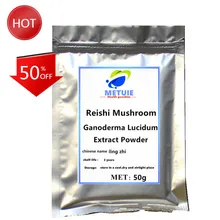 High Quality Lingzhi Reishi Mushroom Powder Extract 50% Polysaccharide Triterpenel Tea 1pc Festival Top Ganoderma Lucidum