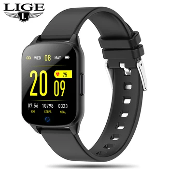 

LIGE 2019 New Smart Watch Fitness Tracker Waterproof Smart Watch Men's Women Sport Wristband Bluetooth Watch Heart Rate Monitor