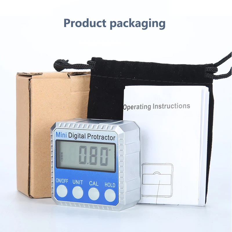 360&deg; Mini Electronic Goniometer Digital Protractor High Precision Inclinometer Digital Level Angle Finder Meter Measurement Box digital angle protractor,angle measuring tool,digital angle meter,digital inclinometer