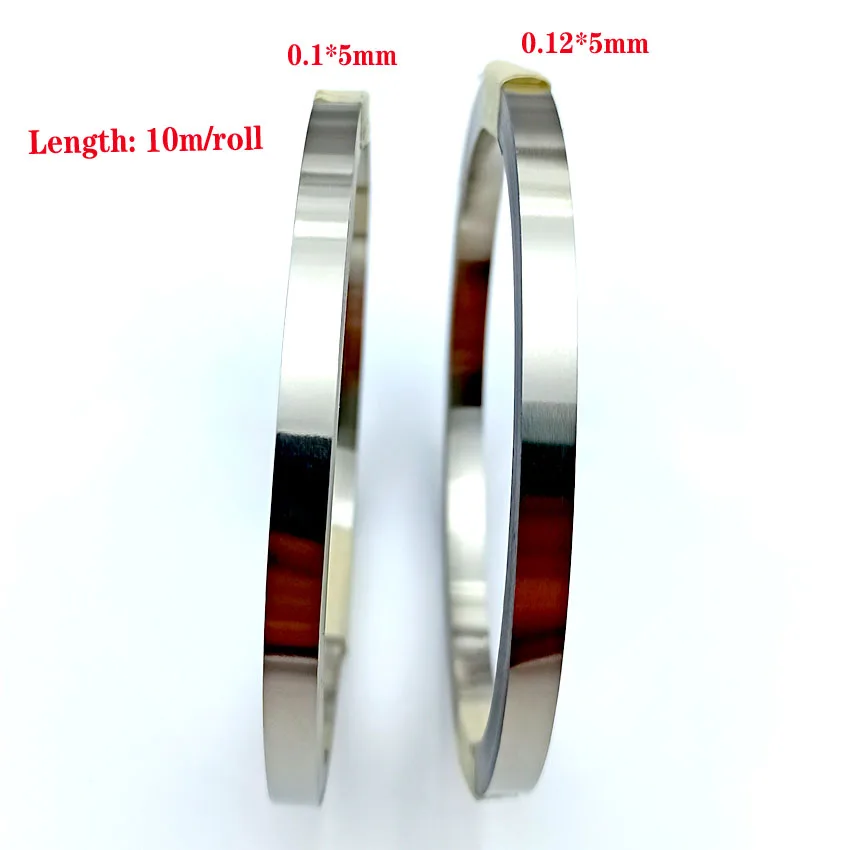 

Pure Nickel Strip Tape For Li 18650 Battery Spot Welding Compatible For Spot Welder Machine 0.1 x 5mm 10M