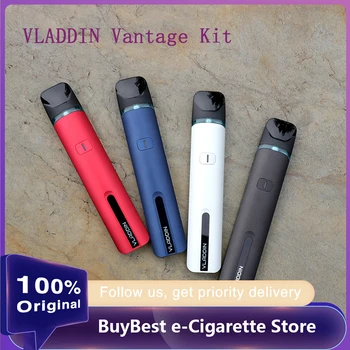 

Original E-cig VLADDIN Vantage Pod Starter Kit inbuilt 700mAh Battery with 1.6ml Refillable Pod & 0.8ohm and 1.2ohm Coils Kit