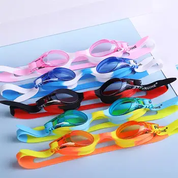 

New Fashion Baby Child Swimming Goggles Anti-fog Glasses Waterproof Spectacles Swimming Equipment for Kids Children (Golden)