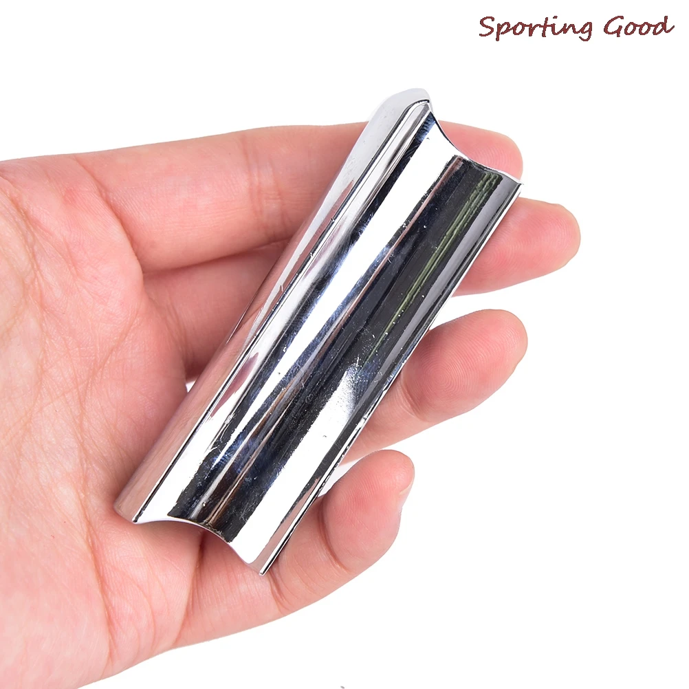 Metal Silver Guitar Slide Steel Solid Stainless Tone Bar Hawaiian Slider For Acoustic Electric Guitar Parts & Accessories