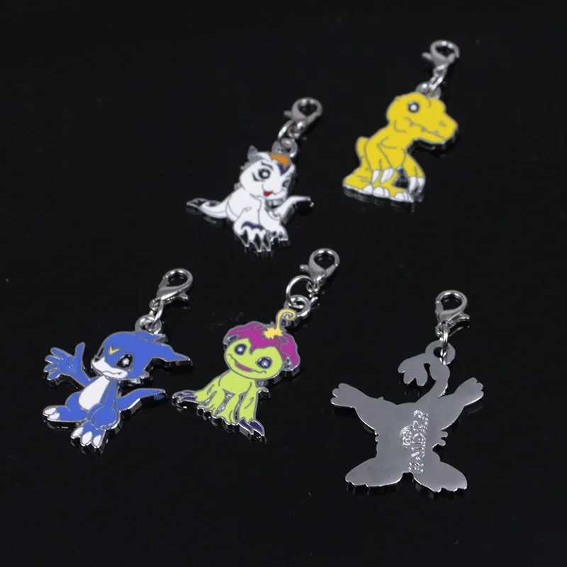 Цифровой предмет Digimon Комбинация оборудования 5 подвеска металлическая кукла висячая Пряжка Douyin Стиль Знаменитостей цинковый сплав маленький пендан