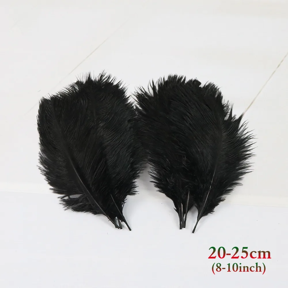 黑色 20-25cm 鸵鸟毛 2_副本