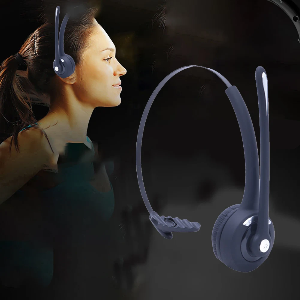 Cellphone Bluetooth Headset Game Accessories Professional Mono Truck Driver Office Over-Head Anti-noise 13Hrs Playtime With Mic Cellphone Bluetooth Headset Game Accessories Professional Mono Truck Driver Office Over-Head Anti-noise 13Hrs Playtime With Mic