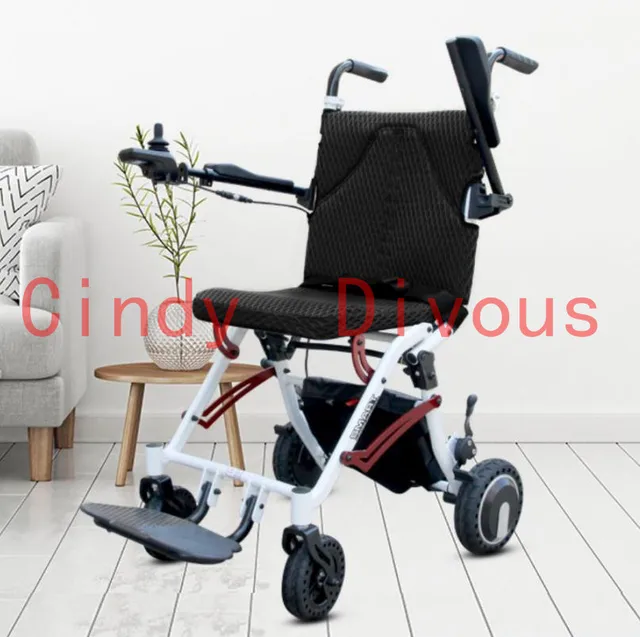 fashion Lightweight folding lithium battery electric wheelchair,power wheelchair 2