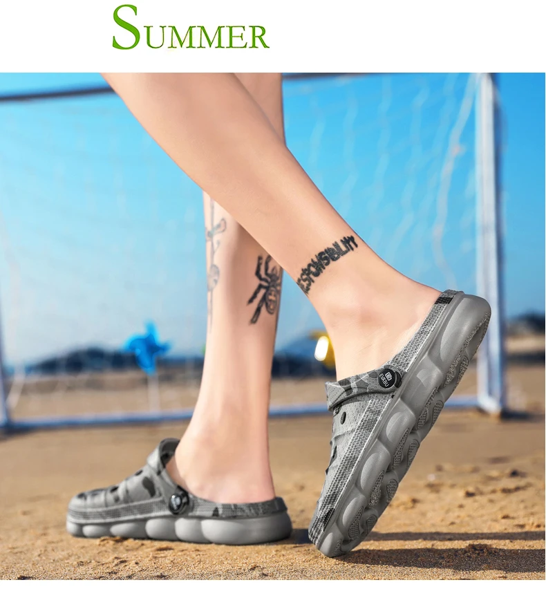 Tanie Mężczyźni przyczynowe letnie klapki EVA chodaki ogrodowe sandały sklep