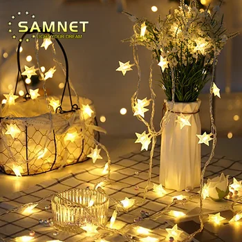 

Multicolors Twinkle Star LED Light String Indoor Battery USB Powered Garland Decoration Light For Christmas Holiday Party
