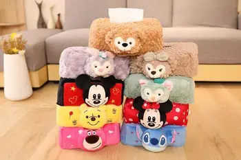 

Duffy Bear Stellalou ShellieMay Mickey Stitch Strawberry Bear Tissue Box Draw Paper Storage Box Towel Napkin Tissue Holder Box