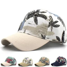 Женская Корейская бейсболка с цветочным принтом K Pop стильная регулируемая спортивная летняя модная бейсболка из хлопка