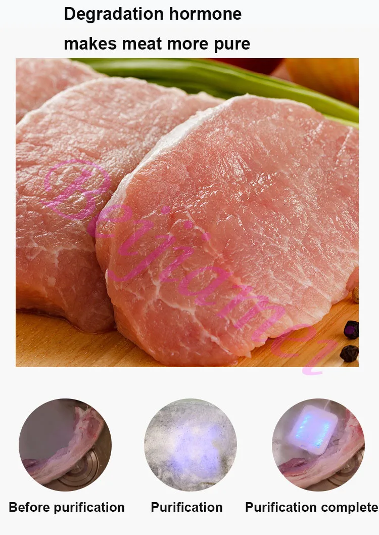 Home Food Material Meat Sterilizer Purifier 8L Electric Vegetable Fruit Washing Cleaner Washer Machine 4